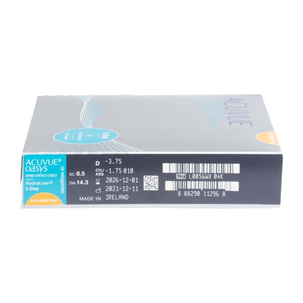 Acuvue Oasys 1-Day with Hydraluxe for Astigmatism 90pk
